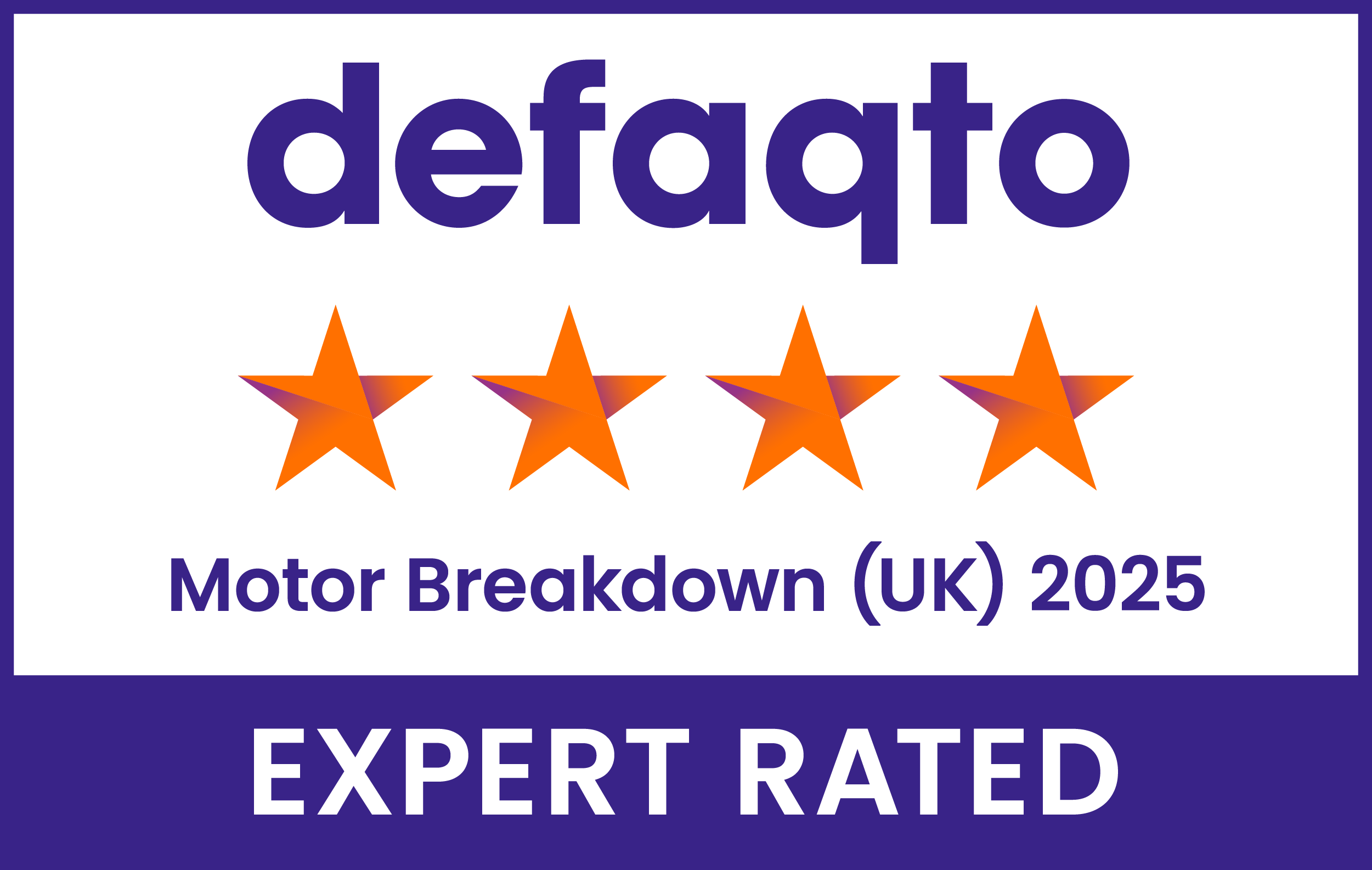 defacto expert rated - 5 star 2024Motor Breakdown Cover